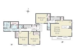 八王子市万町第1期　新築戸建　全2棟　2号棟