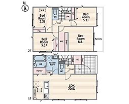 横浜市都筑区池辺町3期　新築戸建　全4棟　2号棟