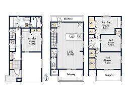 川崎市宮前区犬蔵2丁目 新築戸建 全4棟 2号棟