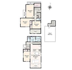 座間市座間2丁目1期　新築戸建　全22棟　13号棟