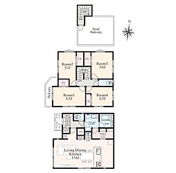 座間市座間2丁目1期　新築戸建　全22棟　11号棟