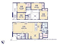 八王子市元本郷町3丁目10期　新築戸建　全2棟　1号棟