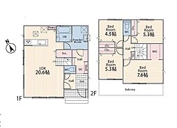 綾瀬市早川1期　新築戸建　全3棟　1号棟