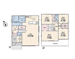 綾瀬市早川1期　新築戸建　全3棟　2号棟