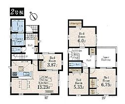 立川市西砂町2丁目第2　新築戸建　全15棟　2号棟