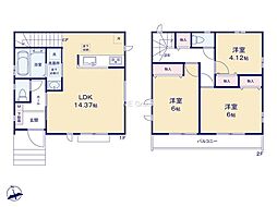 国立市富士見台1丁目3期　新築戸建　全3棟　A号棟