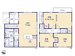 福生市熊川1期　新築戸建　全3棟　3号棟