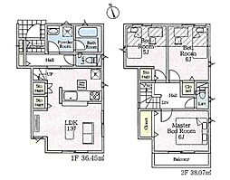 府中市清水が丘3丁目第1　新築戸建　全9棟　1号棟