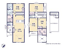 横浜市戸塚区深谷町7　新築戸建　全2棟　A号棟