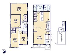 横浜市港北区富士塚1丁目2　新築戸建　全3棟　C号棟