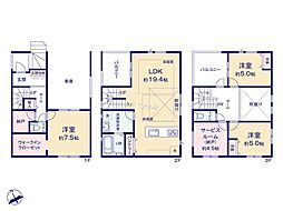 横浜市緑区いぶき野1期 新築戸建 全1棟 1号棟