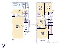 大和市福田5丁目1期　新築戸建　全2棟　2号棟