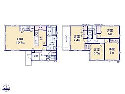 横浜市金沢区片吹2期 新築戸建 全1棟 1号棟