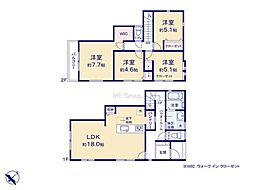 町田市小山町　新築戸建　全2棟　2号棟