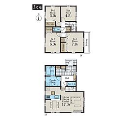 立川市西砂町3丁目第3 新築戸建 全3棟 1号棟