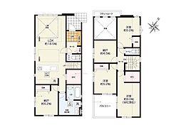 相模原市南区上鶴間8丁目7期 新築戸建 全1棟 1号棟
