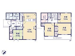 厚木市鳶尾5丁目01期　新築戸建　全2棟　1号棟