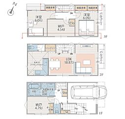 川崎市高津区下作延4丁目 新築戸建 全3棟 3号棟