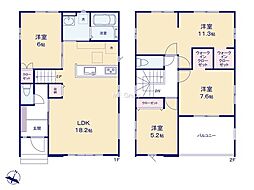 八王子市椚田町5期 新築戸建 全1棟 1号棟
