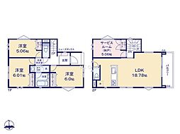 川崎市多摩区南生田6丁目6 新築戸建 全3棟 2号棟