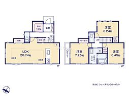 町田市山崎町　新築戸建　全8棟　1号棟