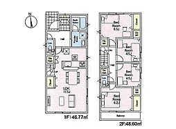 稲城市押立第6　新築戸建　全3棟　1号棟
