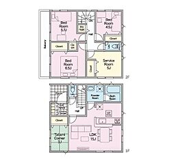 海老名市社家3丁目第18　新築戸建　全3棟　1号棟
