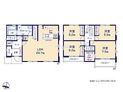 日野市平山2丁目7期　新築戸建　全1棟　1号棟