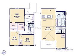 藤沢市本藤沢2丁目3期　新築戸建　全3棟　1号棟