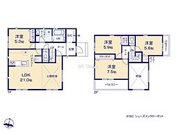横浜市金沢区富岡西4丁目11期　新築戸建　全1棟　1号棟