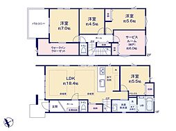 横浜市磯子区杉田2丁目2期　新築戸建　全2棟　1号棟
