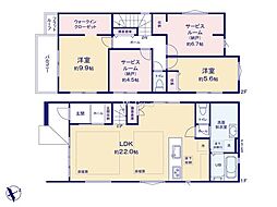 横浜市磯子区杉田2丁目2期　新築戸建　全2棟　2号棟