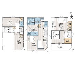 大和市林間2丁目　新築戸建　全3棟　3号棟