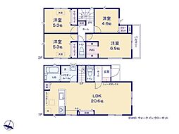 相模原市中央区田名3期　新築戸建　全2棟　2号棟