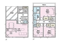 海老名市社家3丁目第18　新築戸建　全3棟　2号棟