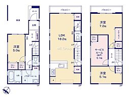相模原市南区相模大野2丁目3期　新築戸建　全2棟　1号棟