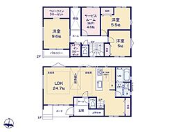 町田市成瀬台2丁目14期　新築戸建　全2棟　1号棟