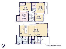 多摩市一ノ宮2丁目5期　新築戸建　全3棟　2号棟