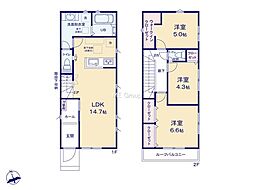 狛江市東野川3丁目　新築戸建　全3棟　2号棟