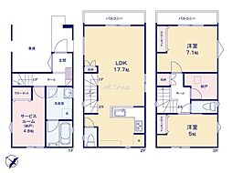 大和市草柳1丁目　新築戸建　全2棟　B号棟