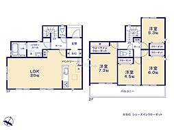 横須賀市東浦賀2丁目3期　新築戸建　全1棟　1号棟