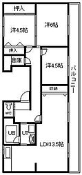 ビレッジハウス神楽岡1号棟 405