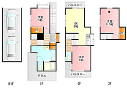 日野市三沢3丁目の一戸建て