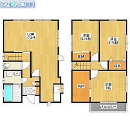 坂井東6丁目関川貸家 E