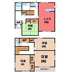 塩谷郡高根沢町大字上高根沢の一戸建て