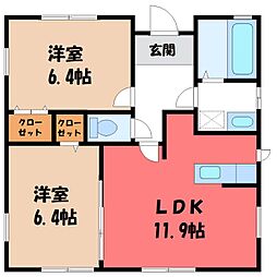 宇都宮市下荒針町の一戸建て