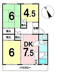 西武郊外マンション湘南鷹取台P棟　2階部分