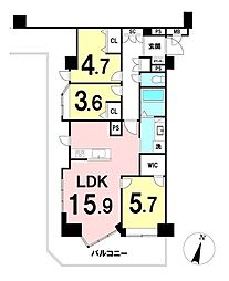 ライオンズマンション衣笠公園　5階部分