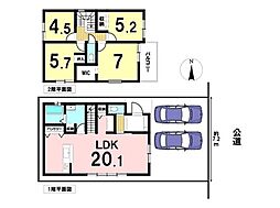 清須市西枇杷島町城並三丁目3期　全1棟　新築一戸建て