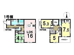ファーストタウンあま市新居屋久渕郷第1　全2棟　1号棟